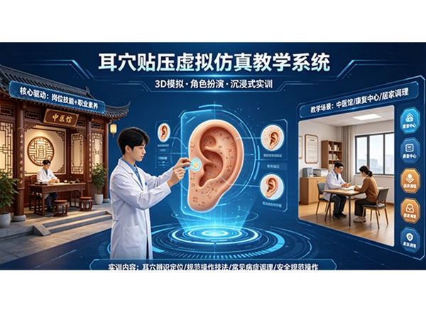 耳穴贴压虚拟仿真教学系统